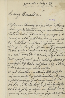 Dziesięć listów Edwarda Gniewosza, byłego posła do Rady Państwa we Wiedniu, pisanych do Aleksandra Zborowskiego w latach 1899-1904 o sprawach publicznych