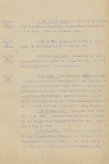 „K. u. k. 1. Korpskommando. Tagebuch Nr 1-3 über Ereignisse im Felde vom 23. Juli 1914 bis 23. Mai 1915” T. 1, 23 Juli – 14 November 1914 r.