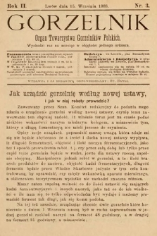 Gorzelnik : organ Towarzystwa Gorzelników Polskich we Lwowie. R. 2, 1888, nr 3