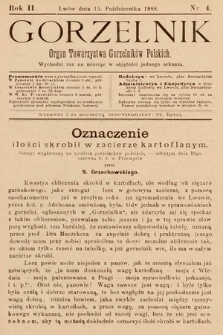 Gorzelnik : organ Towarzystwa Gorzelników Polskich we Lwowie. R. 2, 1888, nr 4