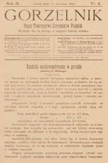 Gorzelnik : organ Towarzystwa Gorzelników Polskich we Lwowie. R. 2, 1888, nr 6