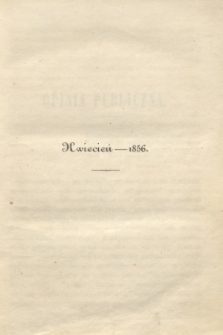 Czas Dodatek Miesięczny. R.1, T.2, [z. 4] (kwiecień 1856)