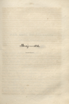 Czas Dodatek Miesięczny. R.1, T.2, [z. 5] (maj 1856)