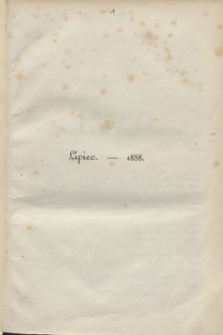 Czas Dodatek Miesięczny. R.3, T.11, [z. 31] (lipiec 1858)