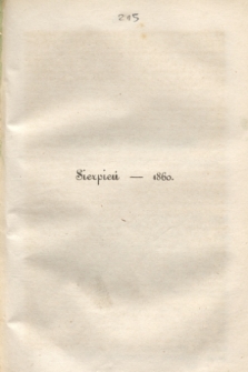 Czas Dodatek Miesięczny. R.5, T.19, [z. 56] (sierpień 1860)