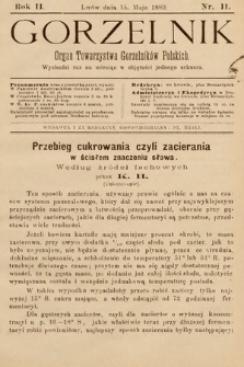 Gorzelnik : organ Towarzystwa Gorzelników Polskich we Lwowie. R. 2, 1889, nr 11