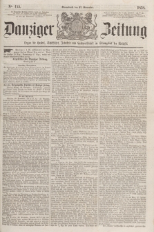 Danziger Zeitung : Organ für Handel, Schiffahrt, Industrie und Landwirtschaft im Stromgebiet der Weichsel. 1858, No. 155 (27 November)