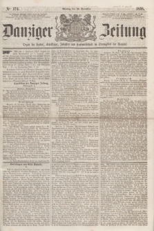 Danziger Zeitung : Organ für Handel, Schiffahrt, Industrie und Landwirtschaft im Stromgebiet der Weichsel. 1858, No. 174 (20 December)
