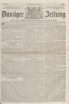 Danziger Zeitung : Organ für Handel, Schiffahrt, Industrie und Landwirtschaft im Stromgebiet der Weichsel. 1858, No. 178 (24 December)