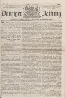 Danziger Zeitung : Organ für Handel, Schiffahrt, Industrie und Landwirtschaft im Stromgebiet der Weichsel. 1858, No. 179 (27 December)
