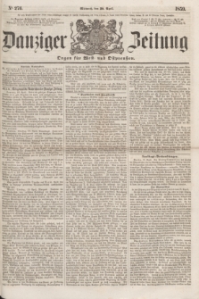 Danziger Zeitung : Organ für West- und Ostpreußen. 1859, No. 276 (20 April)