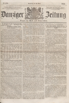 Danziger Zeitung : Organ für West- und Ostpreußen. 1859, No. 278 (23 April) + dod.