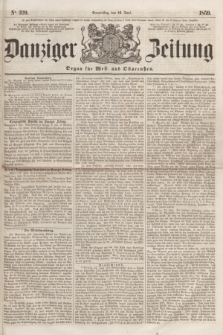 Danziger Zeitung : Organ für West- und Ostpreußen. 1859, No. 320 (16 Juni)