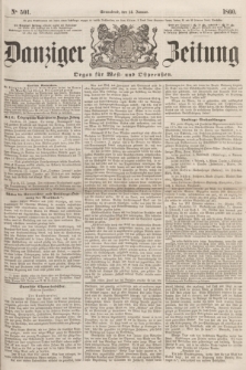 Danziger Zeitung : Organ für West- und Ostpreußen. 1860, No. 501 (14 Januar) + dod.