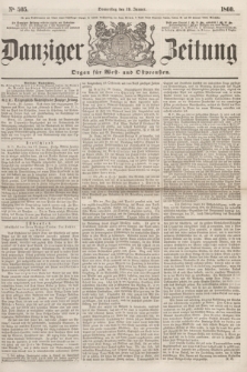 Danziger Zeitung : Organ für West- und Ostpreußen. 1860, No. 505 (19 Januar)