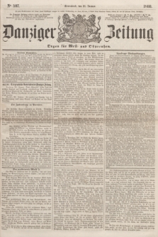 Danziger Zeitung : Organ für West- und Ostpreußen. 1860, No. 507 (21 Januar) + dod.