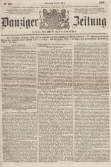 Danziger Zeitung : Organ für West- und Ostpreußen. 1860, No. 561 (24 März) + dod.