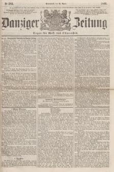 Danziger Zeitung : Organ für West- und Ostpreußen. 1860, No. 583 (21 April) + dod.