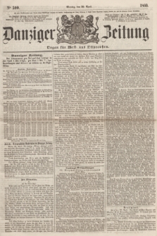 Danziger Zeitung : Organ für West- und Ostpreußen. 1860, No. 590 (30 April)