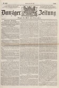 Danziger Zeitung : Organ für West- und Ostpreußen. 1860, No. 665 (30 Juli)
