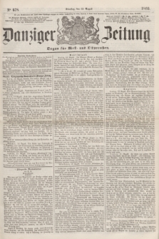 Danziger Zeitung : Organ für West- und Ostpreußen. 1860, No. 678 (14 August)
