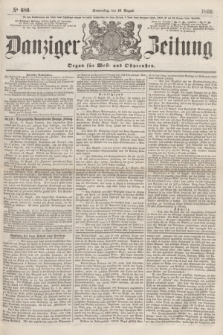 Danziger Zeitung : Organ für West- und Ostpreußen. 1860, No. 680 (16 August)