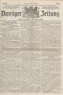 Danziger Zeitung : Organ für West- und Ostpreußen. 1860, No. 694 (1 September) + dod.