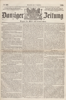 Danziger Zeitung : Organ für West- und Ostpreußen. 1860, No. 700 (8 September) + dod.