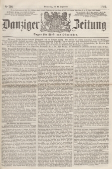Danziger Zeitung : Organ für West- und Ostpreußen. 1860, No. 716 (27 September)