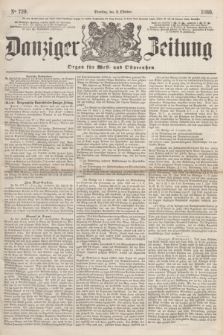 Danziger Zeitung : Organ für West- und Ostpreußen. 1860, No. 720 (2 Oktober)