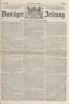 Danziger Zeitung : Organ für West- und Ostpreußen. 1860, No. 722 (4 Oktober)