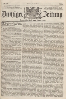 Danziger Zeitung : Organ für West- und Ostpreußen. 1860, No. 733 (17 Oktober)