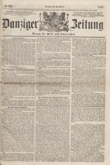 Danziger Zeitung : Organ für West- und Ostpreußen. 1860, No. 738 (23 Oktober)