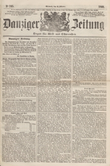 Danziger Zeitung : Organ für West- und Ostpreußen. 1860, No. 745 (31 Oktober)