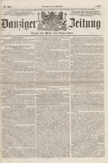 Danziger Zeitung : Organ für West- und Ostpreußen. 1860, No. 768 (27 November)