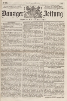 Danziger Zeitung : Organ für West- und Ostpreußen. 1860, No. 778 (8 Dezember) + dod.