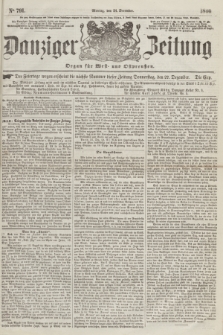 Danziger Zeitung : Organ für West- und Ostpreußen. 1860, No. 791 (24 December) + dod.