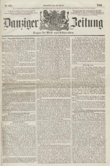 Danziger Zeitung : Organ für West- und Ostpreußen. 1861, No. 805 (12 Januar) + dod.