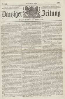 Danziger Zeitung : Organ für West- und Ostpreußen. 1861, No. 806 (14 Januar)