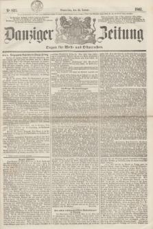 Danziger Zeitung : Organ für West- und Ostpreußen. 1861, No. 815 (24 Januar)