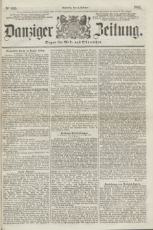 Danziger Zeitung : Organ für West- und Ostpreußen. 1861, No. 826 (6 Februar)