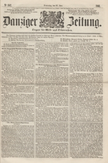 Danziger Zeitung : Organ für West- und Ostpreußen. 1861, No. 942 (27 Juni)