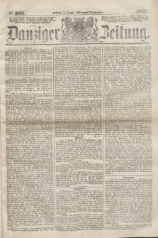 Danziger Zeitung. 1863, № 2001 (14 August) - (Morgen=Ausgaben.)