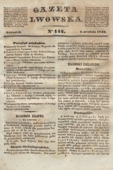 Gazeta Lwowska. 1842, nr 142