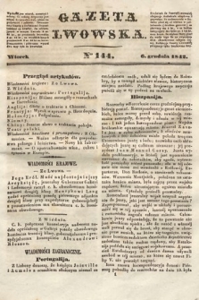 Gazeta Lwowska. 1842, nr 144