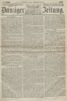 Danziger Zeitung. 1865, Nr. 3066 (21 Juni) - (Abend=Ausgabe.)