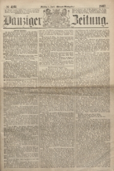 Danziger Zeitung. 1867, № 4161 (1 April) - (Abend=Ausgabe.) + dod.