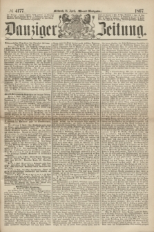 Danziger Zeitung. 1867, № 4177 (10 April) - (Abend=Ausgabe.) + dod.