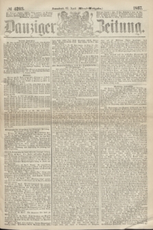 Danziger Zeitung. 1867, № 4203 (27 April) - (Abend=Ausgabe.)