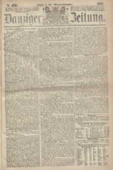 Danziger Zeitung. 1867, № 4331 (14 Juli) - (Morgen=Ausgabe.)